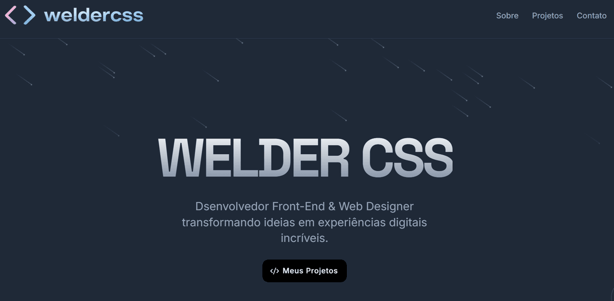 Imagem do projeto Portfolio Minimalista com Identidade Dark